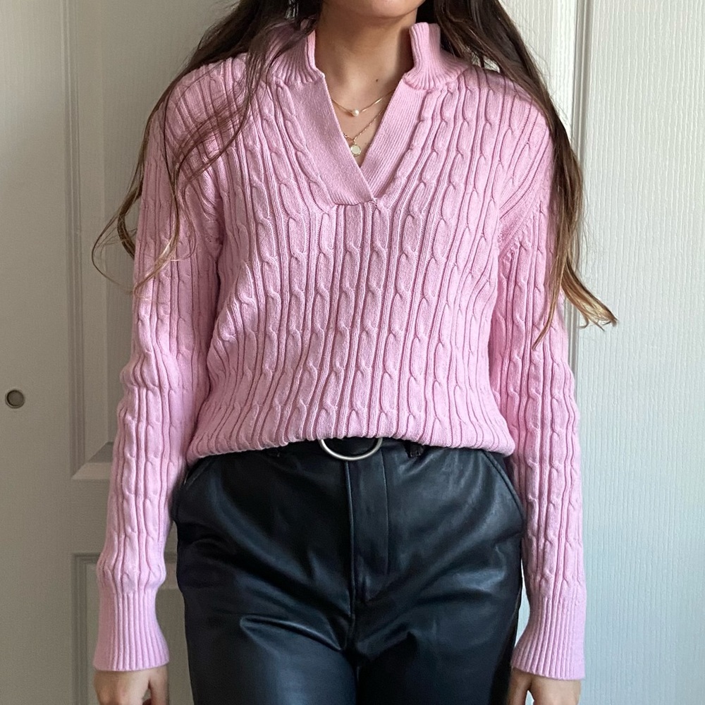 vintage cable knit sweater
